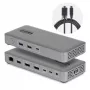 StarTech.com USB4 / Thunderbolt 4 / Thunderbolt 5 dokkimisjaam - 2x DisplayPort - 1GbE, 2.5GbE - 100W toiteedastus - 3 kuvarit - 8K