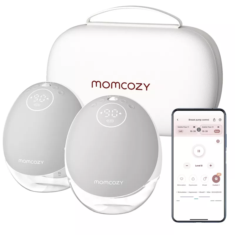 Momcozy M9 Double Wearable Electric Breast Pump Gray 150ml