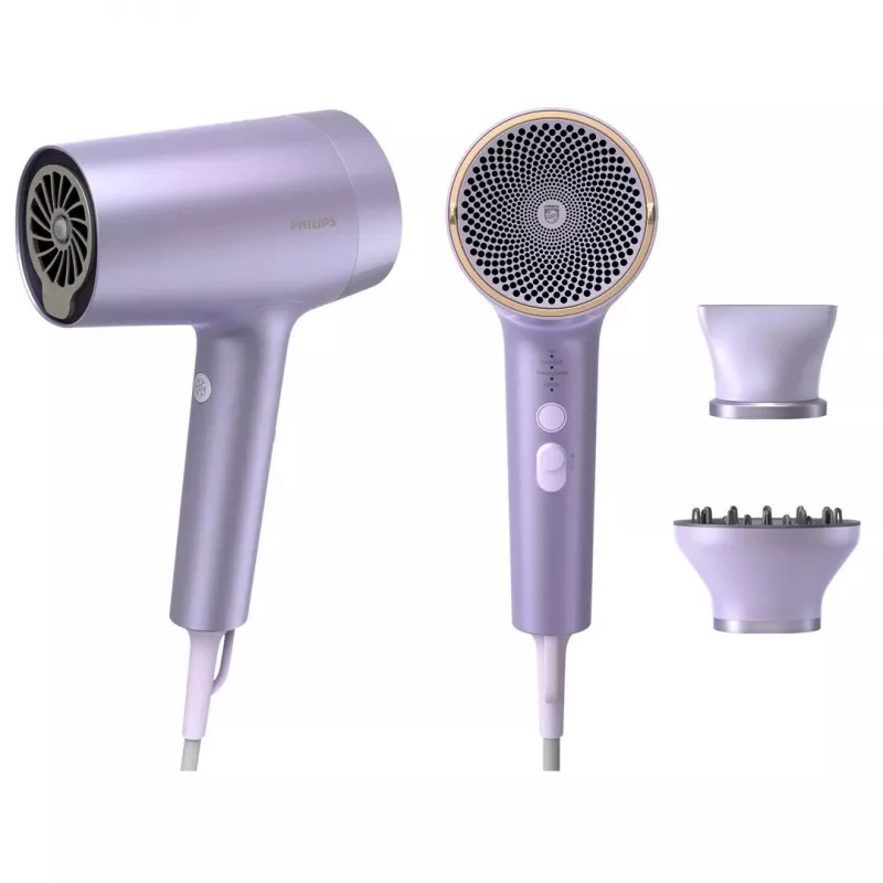 Philips juuste kuivati BHD723/10 Series 7000 1800W digitaalmootor SenseIQ tehnoloogia mattvalge roosakullaga