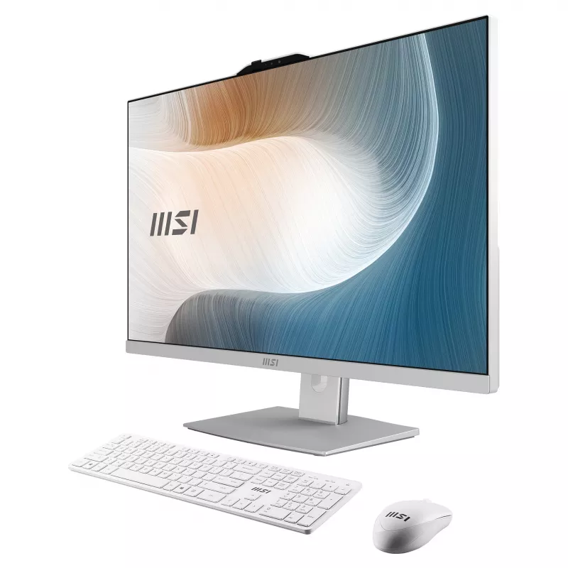 MSI Modern AM272P 1M-1236AT 27-tolline All-in-One arvuti, Intel Core 7 150U, 16GB RAM, 512GB SSD, Windows 11 Home, valge