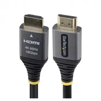 StarTech.com 1,5 m Premium High Speed HDMI 2.0 kaabel - 4K 60Hz - must/hõbedane