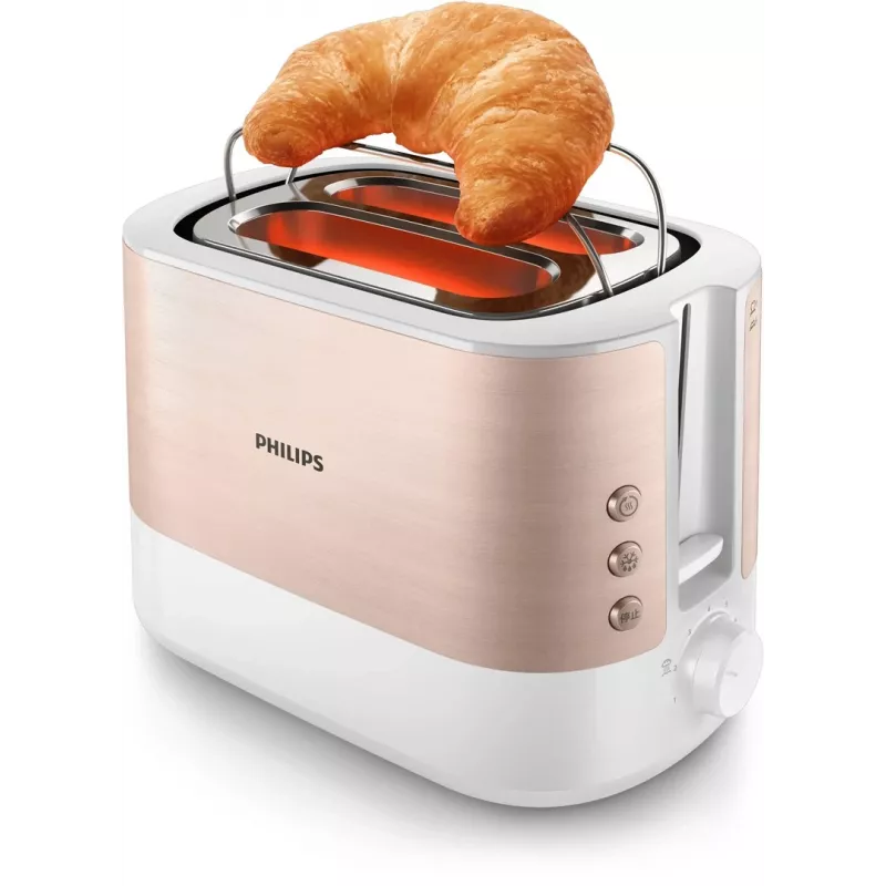 Philips Viva Collection HD2638/11 Röstseade 2 viilu 950 W Roosakuldne, Valge