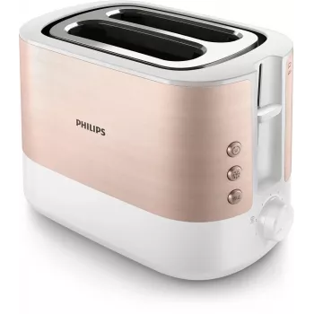 Philips Viva Collection HD2638/11 Röstseade 2 viilu 950 W Roosakuldne, Valge
