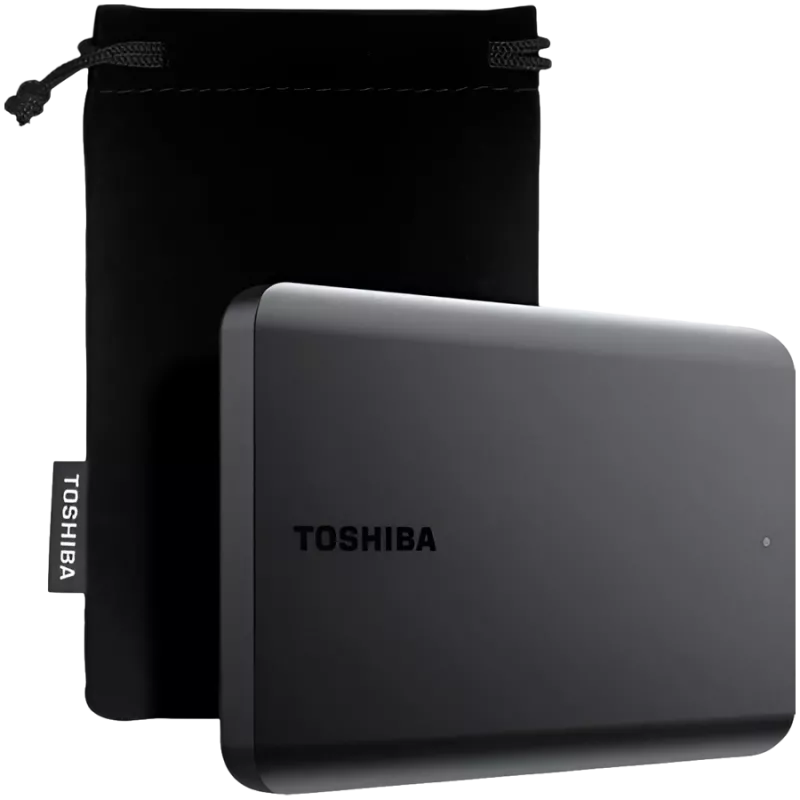 Toshiba Canvio Basics Excl 1TB External Hard Drive, USB 3.2 Gen 1, Black