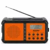TechniSat TechniRadio Solar 2 DAB+/FM kaasaskantav raadio päikesepaneeli ja käsitsi veetava generaatoriga, must/oranž