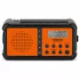 TechniSat TechniRadio Solar 2 DAB+/FM kaasaskantav raadio päikesepaneeli ja käsitsi veetava generaatoriga, must/oranž