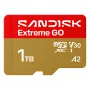 SanDisk Extreme GO microSDXC 1 TB UHS-I mälukaart, lugemiskiirus kuni 240 MB/s, V30, A2