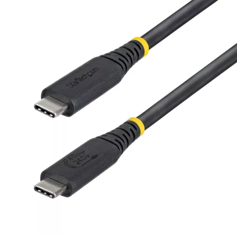 StarTech.com 0.5m USB4 kaabel USB-C USB-C 40Gbps 100W Must