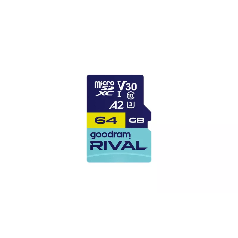 GOODRAM microSDXC 64GB V30 UHS-I U3 RIVAL + Adapter