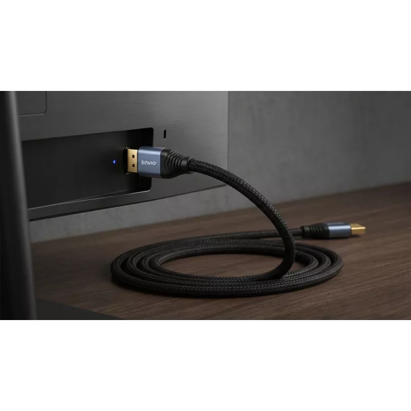 SAVIO CL-210 DisplayPort 2.1 kaabel 2m must