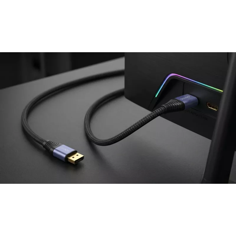 SAVIO CL-210 DisplayPort 2.1 kaabel 2m must