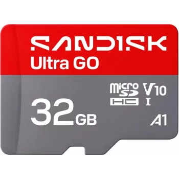 SanDisk Ultra GO microSDHC 32 GB UHS-I mälukaart, 120 MB/s lugemiskiirus, V10, A1