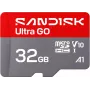 SanDisk Ultra GO microSDHC 32 GB UHS-I mälukaart, 120 MB/s lugemiskiirus, V10, A1