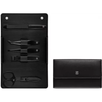 ZWILLING Maniküürikomplekt Nahk 5-osaline Must (97003-004-0)