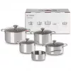 Le Creuset 5-osaline potikomplekt - 3-kihiline roostevabast terasest toiduvalmistuskomplekt