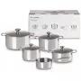 Le Creuset 5-osaline potikomplekt - 3-kihiline roostevabast terasest toiduvalmistuskomplekt