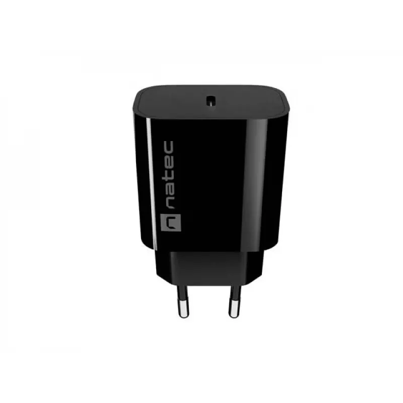 NATEC Ribera USB-C seinälaadija 20W must