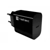 NATEC Ribera USB-C seinälaadija 20W must
