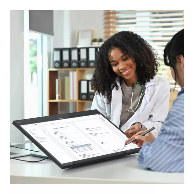 ALOGIC Clarity Fold Touch 27 tolli 4K UHD IPS puuteekraaniga monitor veebikaamera ja 65W USB-C PD ning kokkupandava alusega