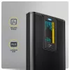 AXAGON EEM2-SD2B väline korpus 10Gbps M.2 NVMe/SATA SSD LED-ekraaniga, USB-C, must