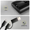 AXAGON EEM2-SD2B väline korpus 10Gbps M.2 NVMe/SATA SSD LED-ekraaniga, USB-C, must