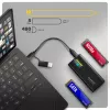 AXAGON EEM2-SD2B väline korpus 10Gbps M.2 NVMe/SATA SSD LED-ekraaniga, USB-C, must