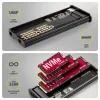AXAGON EEM2-SD2B väline korpus 10Gbps M.2 NVMe/SATA SSD LED-ekraaniga, USB-C, must