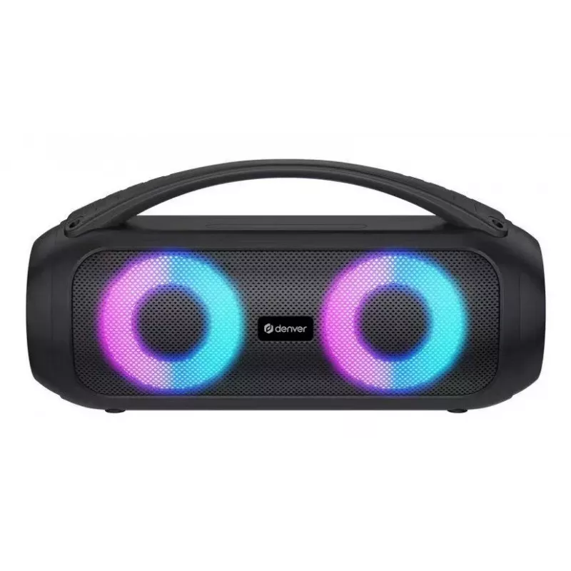 Denver BTG-618 Kaasaskantav Bluetooth peokõlar 200W LED-tuledega, must
