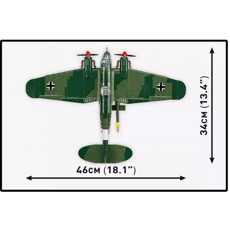 COBI Heinkel HE 111 H-22 koos V1 lendava pommiga ehitusklotside komplekt, 927 tükki