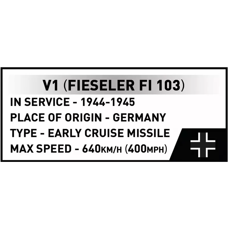 COBI Heinkel HE 111 H-22 koos V1 lendava pommiga ehitusklotside komplekt, 927 tükki