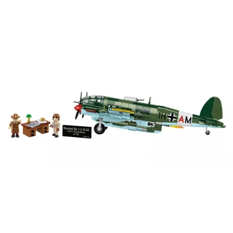 COBI Heinkel HE 111 H-22 koos V1 lendava pommiga ehitusklotside komplekt, 927 tükki