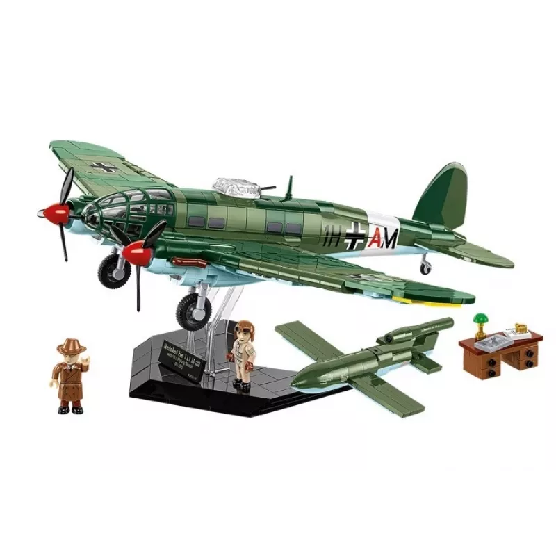 COBI Heinkel HE 111 H-22 koos V1 lendava pommiga ehitusklotside komplekt, 927 tükki