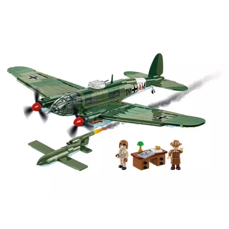 COBI Heinkel HE 111 H-22 koos V1 lendava pommiga ehitusklotside komplekt, 927 tükki