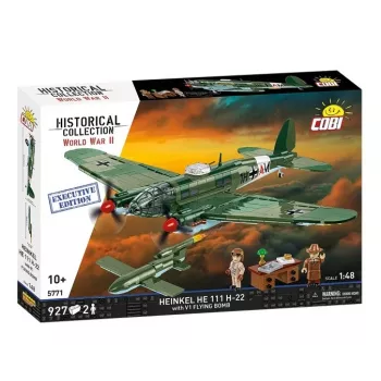 COBI Heinkel HE 111 H-22 koos V1 lendava pommiga ehitusklotside komplekt, 927 tükki