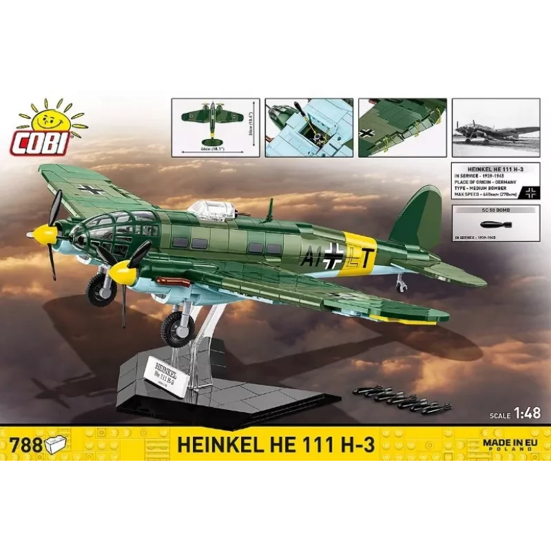 COBI Blocks Heinkel HE 111 H-3 788 tk.