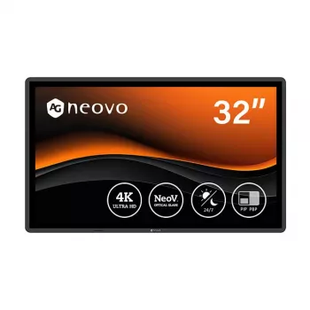 AG Neovo QX3202 32 tolli 4K UHD MVA LED Monitor 3840x2160 350cd/m² 1000:1 5ms Must