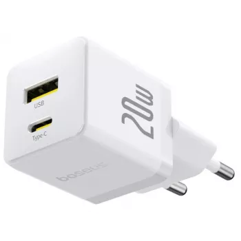 Baseus Palm 65W GaN5 USB-C Fast Charger White
