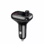Baseus S-13 Bluetooth FM Transmitter Car Charger QC 3.0/4.0 PD, käed-vabad kõned, LED-ekraan, must