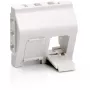 EQUIP Prantsuse modulaarne pistikupesa sisestus 2 porti Keystone 45x45mm puhas valge RAL9010
