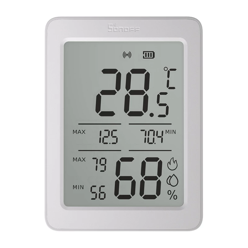 SONOFF AirGuard TH SNZB-02DR2 ZigBee LCD temperatuuri- ja niiskusandur