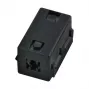EFB Elektronik Ferrite Ring Core 6.5 mm Black Square