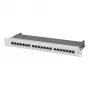 EFB Elektronik 19 inch 1U 24-Port Patch Panel, Tühi, Hall (RAL 7035)