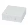 Synergy 21 FTTH seinakarp 4 SC-S või LC-D adapterile, 80x80mm kaablihaldusega, DIN-ron/sein, pressühendus