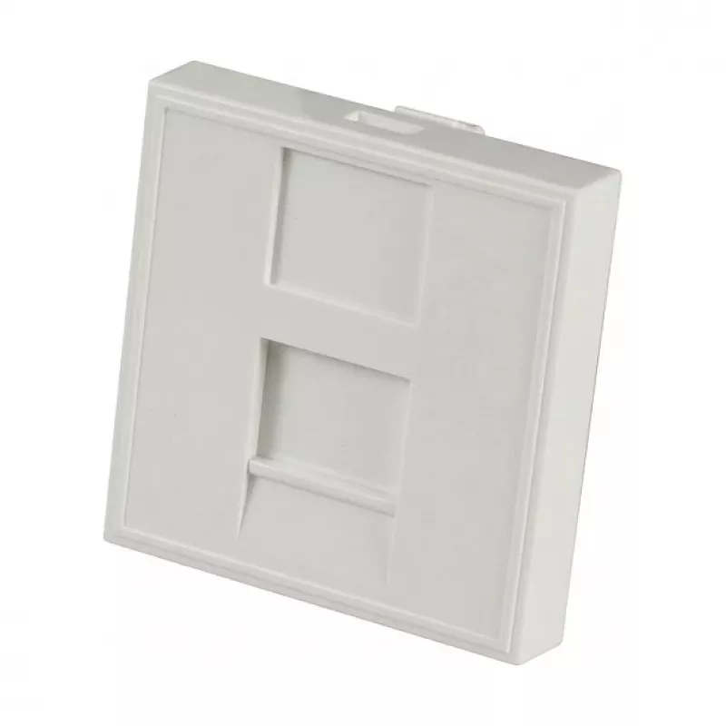 EFB Elektronik ET-25026 Keskmine plaat 22,5x45mm 1 Keystone'i jaoks, väljund sirge, puhasvalge (RAL 9010)