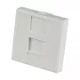 EFB Elektronik ET-25026 Keskmine plaat 22,5x45mm 1 Keystone'i jaoks, väljund sirge, puhasvalge (RAL 9010)