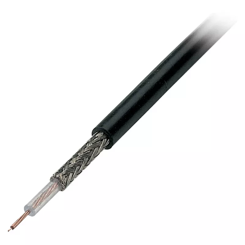 EFB Elektronik RG174 U koaksiaalkaabel, 50 oomi, must