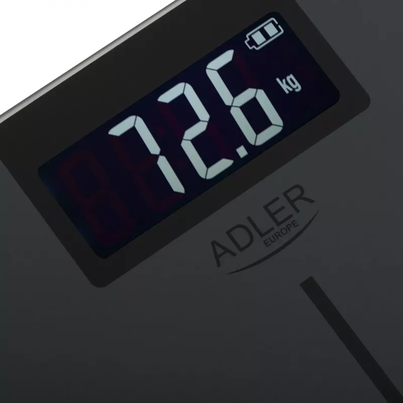 Adler AD 8194s digitaalne vannitoakaal, valge, triibulise mustriga, kandevõime 180 kg
