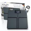 Adler AD 8194s digitaalne vannitoakaal, valge, triibulise mustriga, kandevõime 180 kg