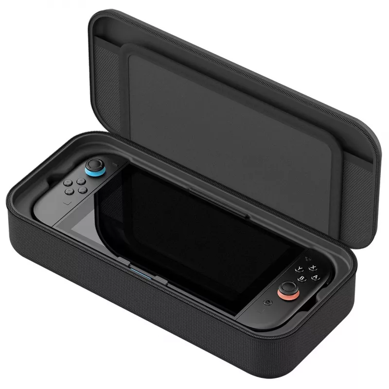 Venom Laadimiskarp Nintendo Switch 2 jaoks – Kõva kestaga kandekott 10 000 mAh toiteplokiga, must