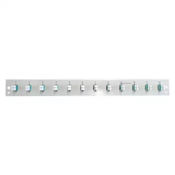 EFB Elektronik Kokkupandud Esipaneel 12 x LC Dupleks Siduriga OM3, Must